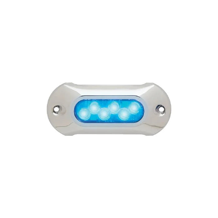 Attwood Marine LightArmor HPX LED Underwater Light, Blue Light, 12V/24V, Surface Mount — Quality Boat Parts