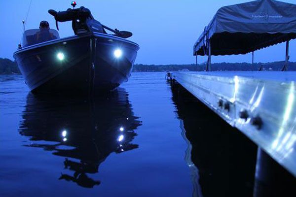 Attwood Marine Surface Mount LED Docking Lights, White Light, 120° Beam, 2pk — Quality Boat Parts