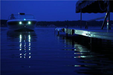 Attwood Marine Surface Mount LED Docking Lights, White Light, 120° Beam, 2pk — Quality Boat Parts