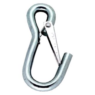 Attwood Marine Fixed Eye Utility Snap Hook, Zinc-Plated Steel, Spring-Loaded Closure — Quality Boat Parts