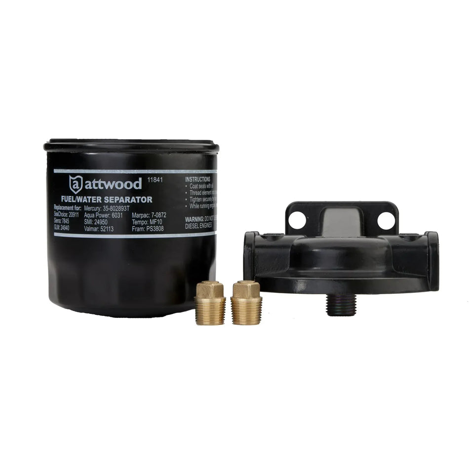 Attwood Marine Fuel/Water Separator, 10 Micron, Double Seal — Quality Boat Parts