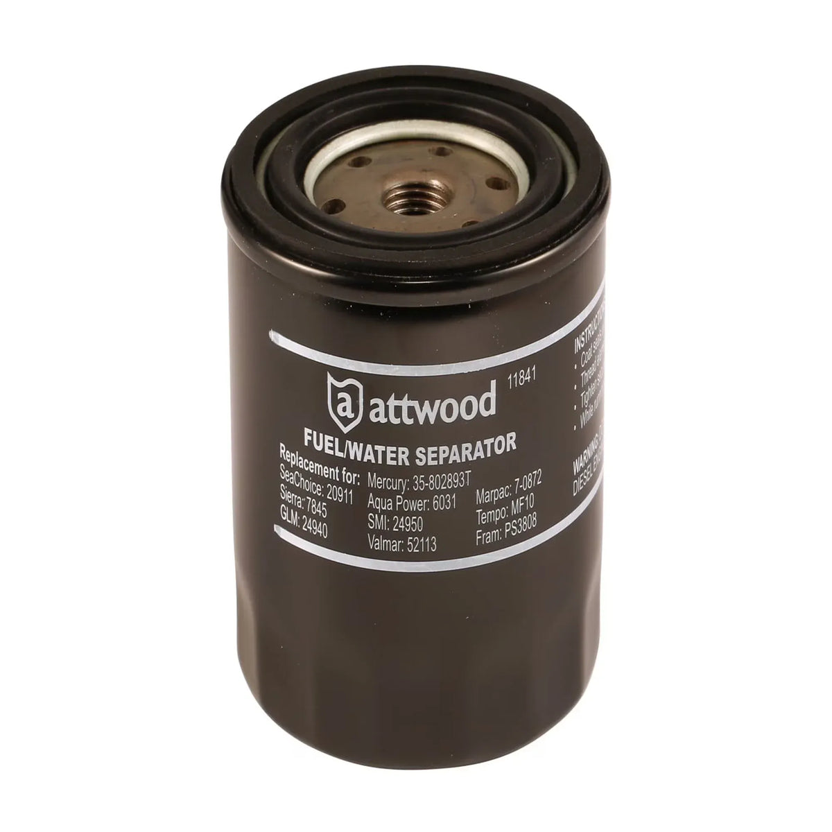 Attwood Marine Fuel/Water Separator, 10 Micron, Double Seal — Quality Boat Parts