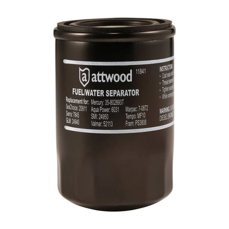 Attwood Marine Fuel/Water Separator, 10 Micron, Double Seal — Quality Boat Parts