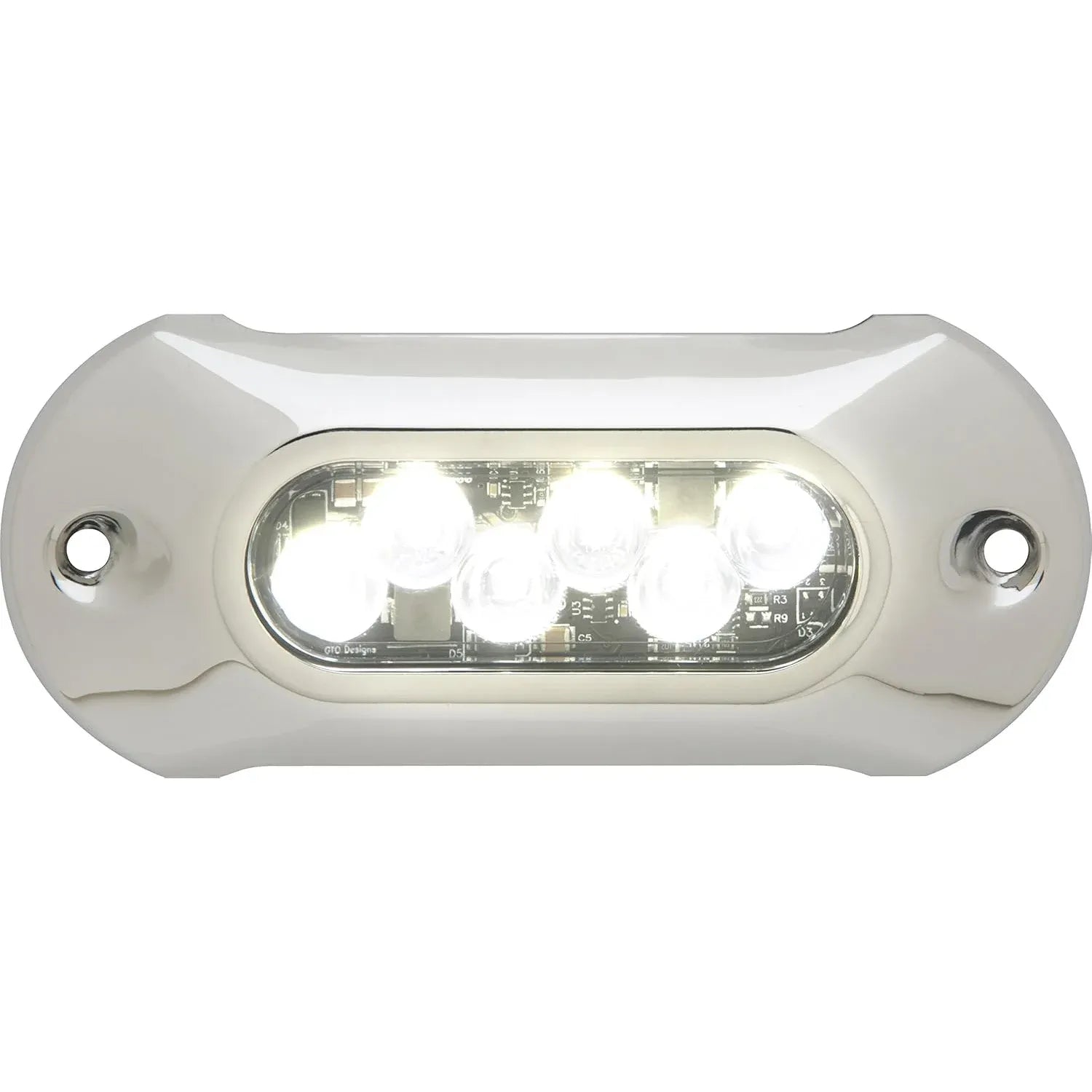 Attwood Marine LightArmor HP Underwater LED Light, 5 in, 6 LED, 12/24V, Surface Mount, 316 Stainless Steel Cover — Quality Boat Parts