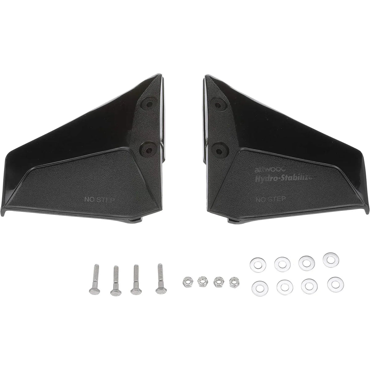 Attwood Marine Hydro-Stabilizer Hydrofoil Kit, Black Plastic, Stainless Steel Hardware — Quality Boat Parts