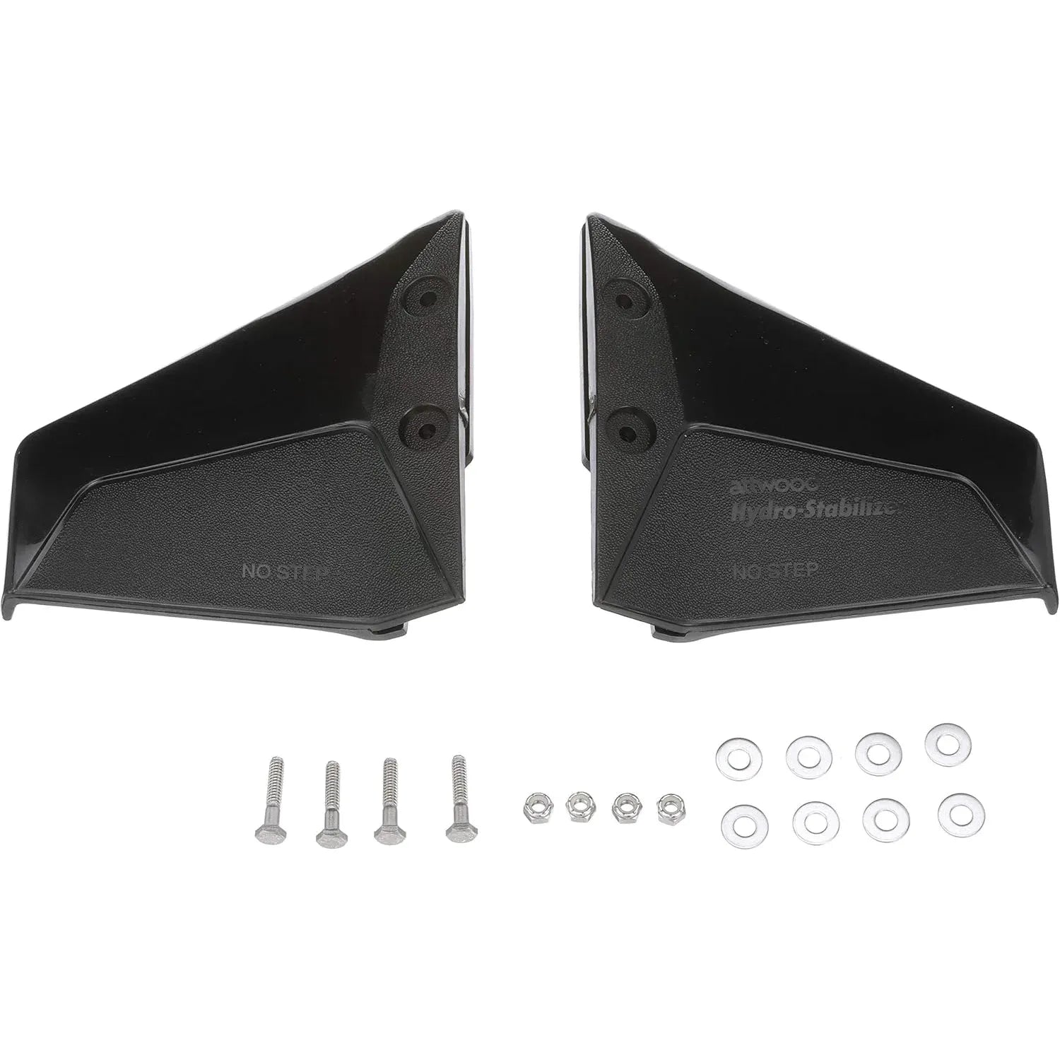 Attwood Marine Hydro-Stabilizer Hydrofoil Kit, Black Plastic, Stainless Steel Hardware — Quality Boat Parts