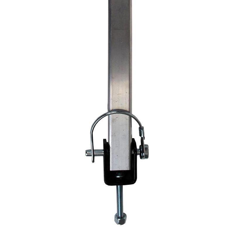 Attwood Marine Heavy-Duty Adjustable Transom Saver, Roller/Bolt-On Mount, Pro-Adjustable Head, Clear Anodized Tube — Quality Boat Parts