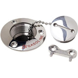Attwood Marine Deck Fill, 1-1/2 in Hose, SS316, 3-1/4 in Neck — Quality Boat Parts