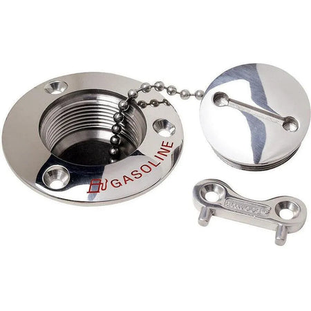 Attwood Marine Deck Fill, 1-1/2 in Hose, SS316, 3-1/4 in Neck — Quality Boat Parts