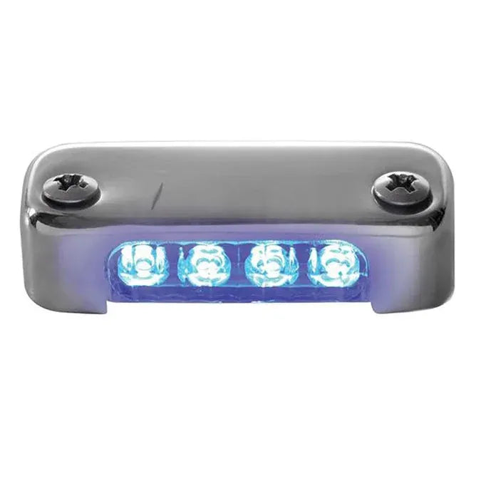 Attwood Marine Micro LED Courtesy Light, 12V DC, 316 Stainless Bezel, Vertical Mount — Quality Boat Parts