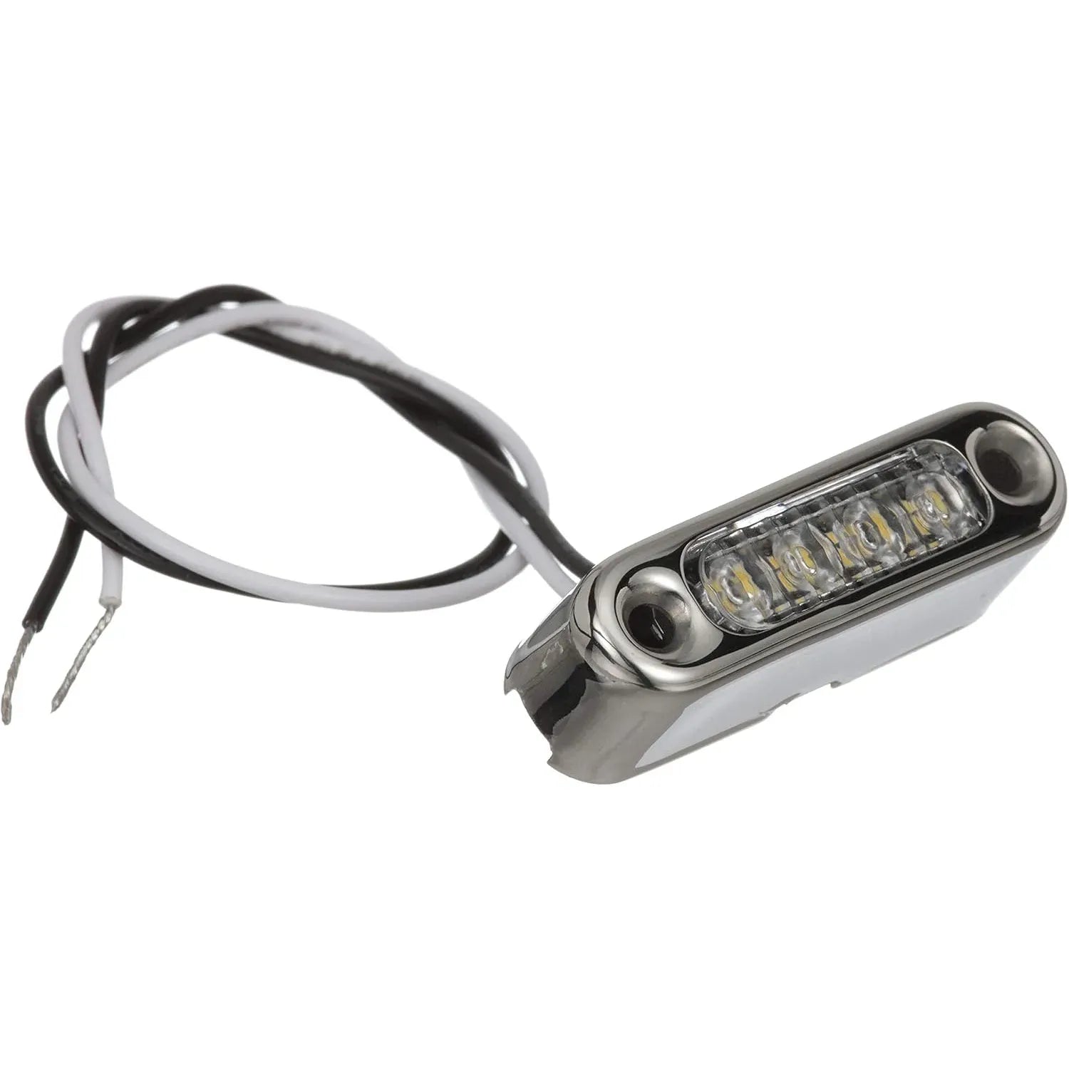 Attwood Marine Micro LED Courtesy Light, 12V DC, 316 Stainless Bezel, Vertical Mount — Quality Boat Parts