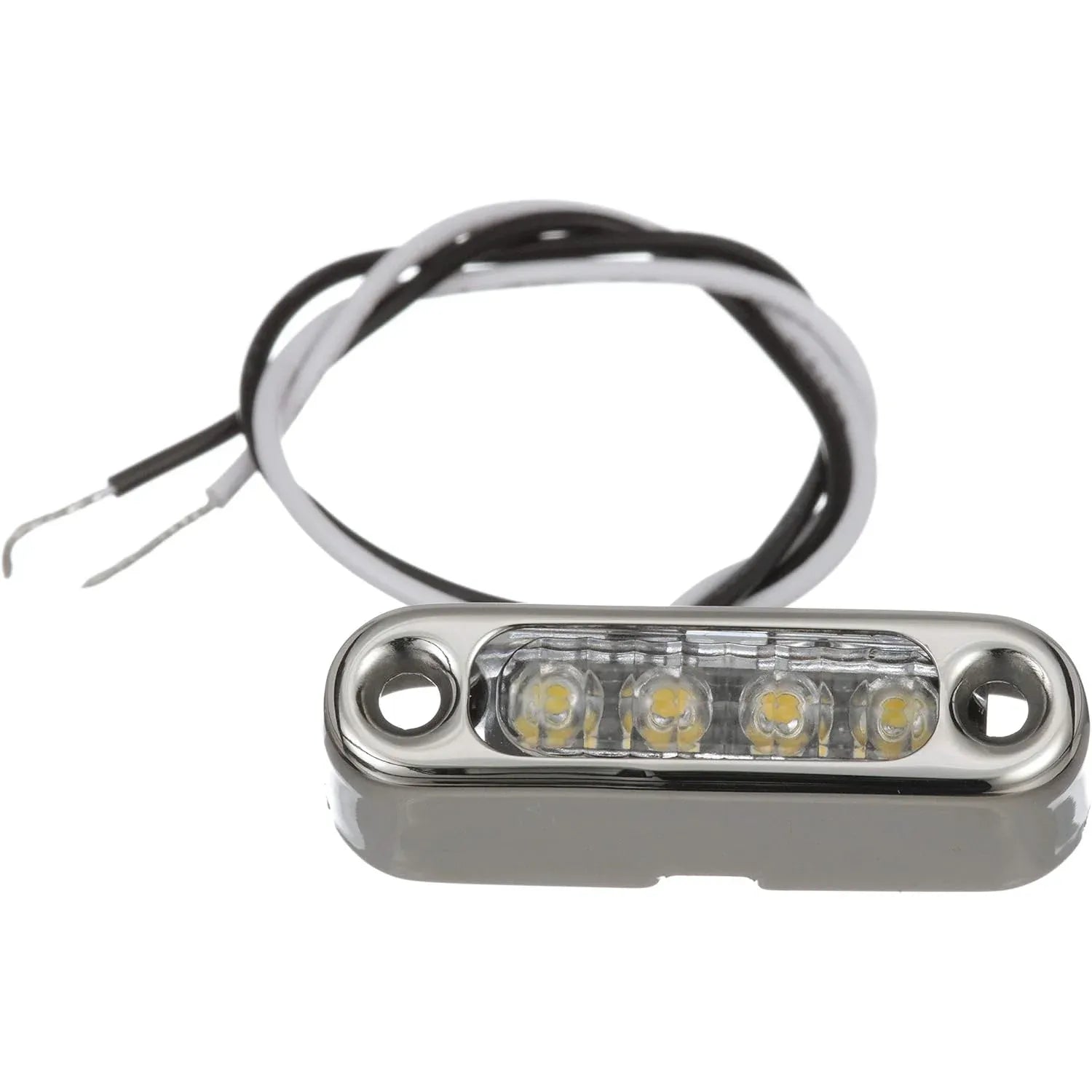 Attwood Marine Micro LED Courtesy Light, 12V DC, 316 Stainless Bezel, Vertical Mount — Quality Boat Parts