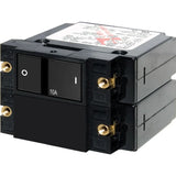Blue Sea Systems A-Series Flat Rocker Circuit Breaker, Double Pole, 120/240V AC, 32V DC — Quality Boat Parts