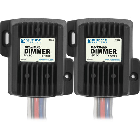Blue Sea Systems DeckHand Dimmer, For Non-Regulated LED, Incandescent and Halogen Lights, 0-100% Voltage Control, Momentary Switch, Last Setting Memory — Quality Boat Parts