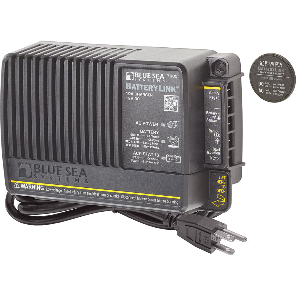 Blue Sea Systems BatteryLink Battery Charger, 2 Bank, 12V, Integrated ACR — Quality Boat Parts