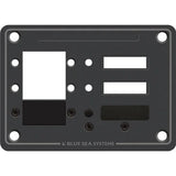 Blue Sea Systems Blank DC C-Series Circuit Breaker Panel, 1/8 in 5052 Aluminum, Slate Gray Finish — Quality Boat Parts