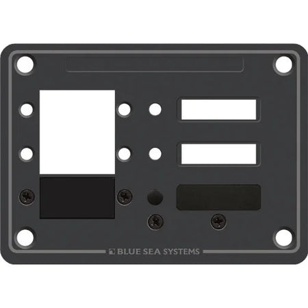 Blue Sea Systems Blank DC C-Series Circuit Breaker Panel, 1/8 in 5052 Aluminum, Slate Gray Finish — Quality Boat Parts