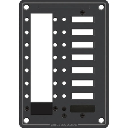 Blue Sea Systems Blank DC C-Series Circuit Breaker Panel, 1/8 in 5052 Aluminum, Slate Gray Finish — Quality Boat Parts
