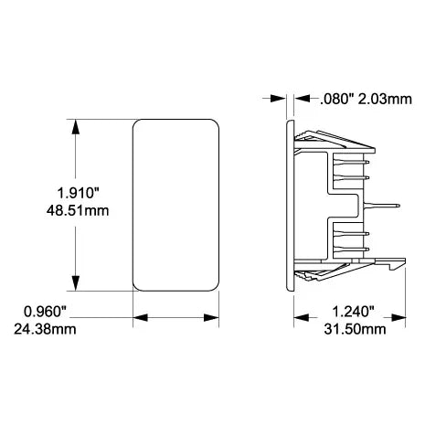 Blue Sea Systems Contura Switch Mounting Panel — Quality Boat Parts
