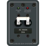 Blue Sea Systems AC Main Only Circuit Breaker Panel, 120V AC, Double Pole, White Toggle — Quality Boat Parts