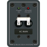 Blue Sea Systems AC Main Only Circuit Breaker Panel, 120V AC, Double Pole, White Toggle — Quality Boat Parts