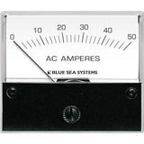 Blue Sea Systems AC Analog Ammeter with Coil, 2.75in Face, Backlit Meter Face, 2-Wire Connection — Quality Boat Parts