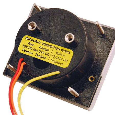 Blue Sea Systems AC Analog Ammeter with Coil, 2.75in Face, Backlit Meter Face, 2-Wire Connection — Quality Boat Parts