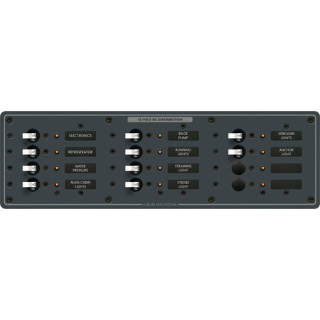 Blue Sea Systems DC Circuit Breaker Panel, 12V DC, 100A, Pre-Wired — Quality Boat Parts