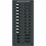 Blue Sea Systems DC Circuit Breaker Panel, 12V DC, 100A, Pre-Wired — Quality Boat Parts