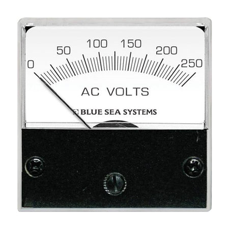 Blue Sea Systems AC Analog Micro Voltmeter, 2 in Face, Backlit, 2-Wire Connection — Quality Boat Parts