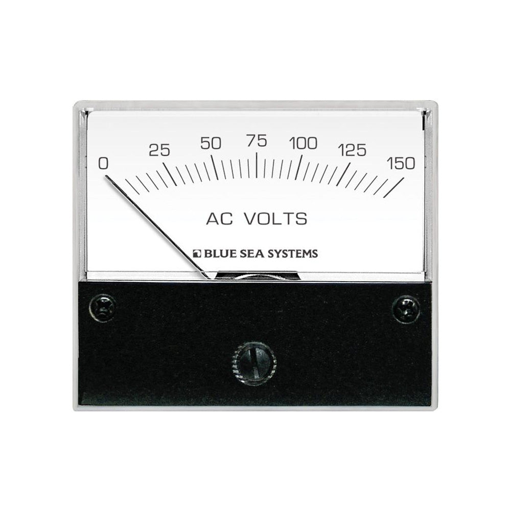 Blue Sea Systems AC Analog Voltmeter, 2.75 in Face, Backlit Face — Quality Boat Parts