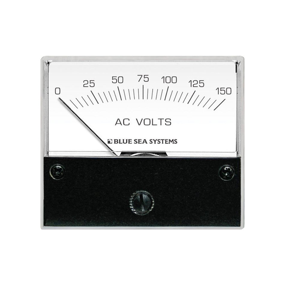 Blue Sea Systems AC Analog Voltmeter, 2.75 in Face, Backlit Face — Quality Boat Parts