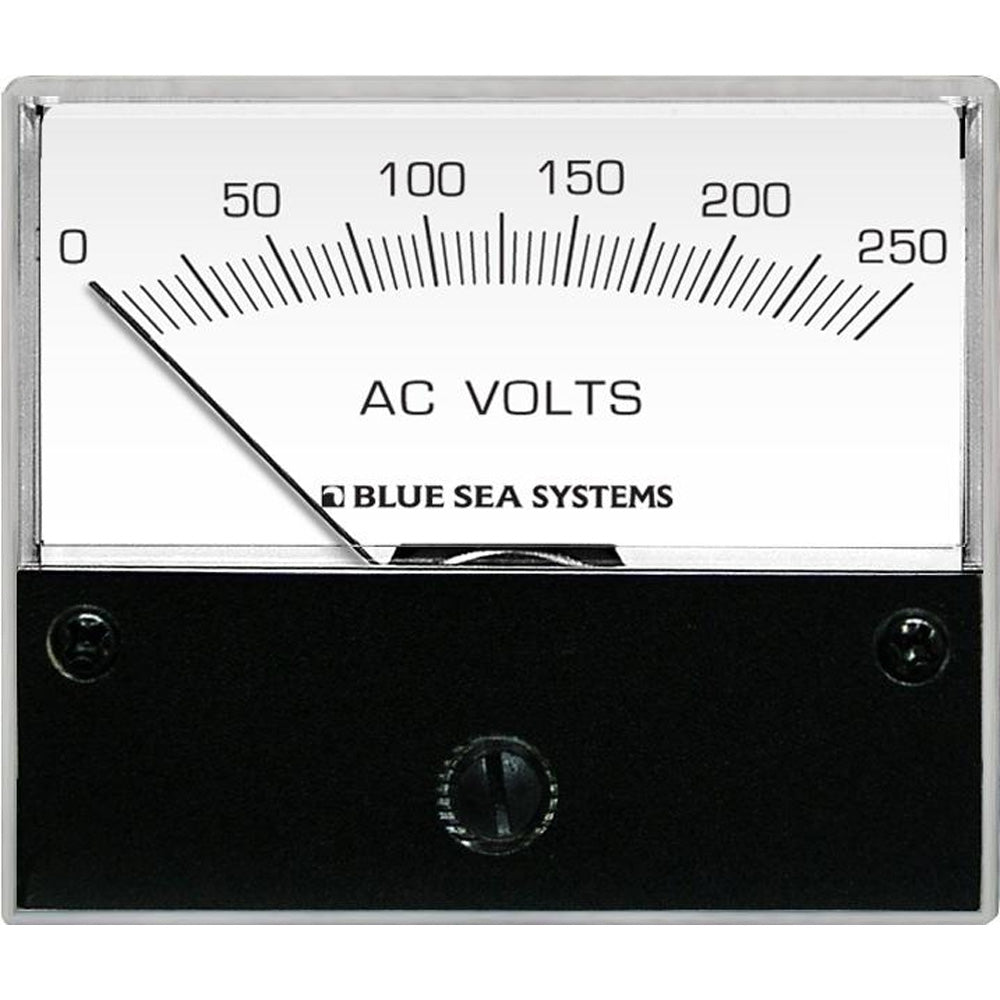 Blue Sea Systems AC Analog Voltmeter, 2.75 in Face, Backlit Face — Quality Boat Parts