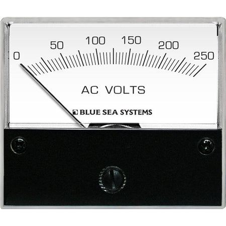 Blue Sea Systems AC Analog Voltmeter, 2.75 in Face, Backlit Face — Quality Boat Parts