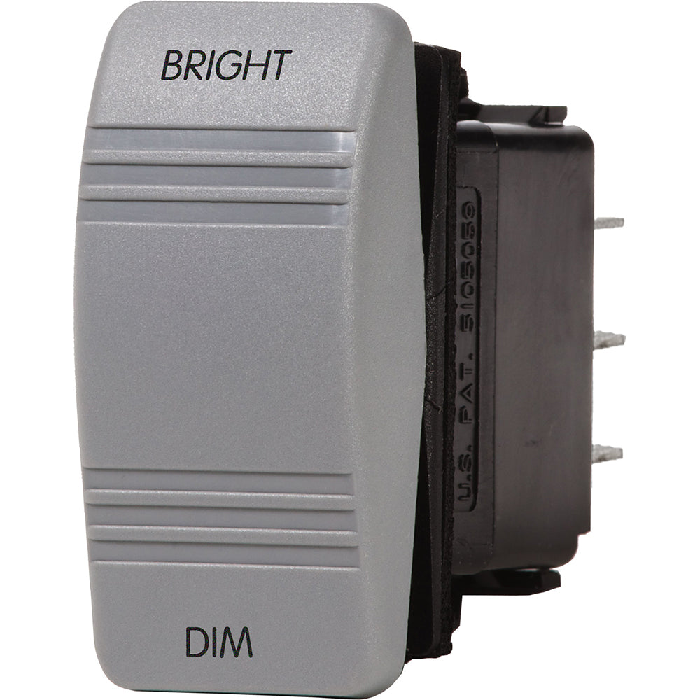 Blue Sea Systems Contura III Dimmer Control Rocker Switch, For Deckhand Dimmer, SPDT, (ON)-OFF-(ON), 20A 12V, 15A 24V — Quality Boat Parts