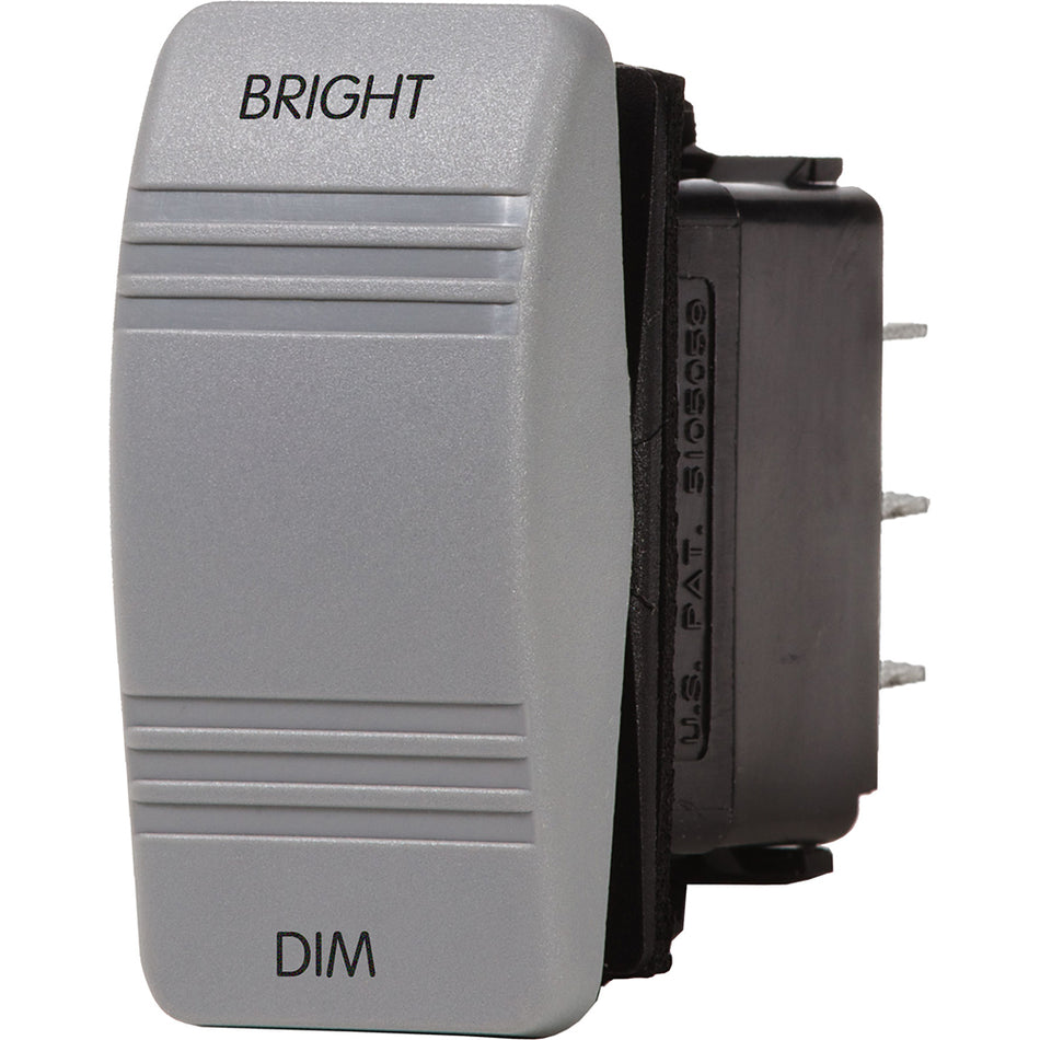 Blue Sea Systems Contura III Dimmer Control Rocker Switch, For Deckhand Dimmer, SPDT, (ON)-OFF-(ON), 20A 12V, 15A 24V — Quality Boat Parts