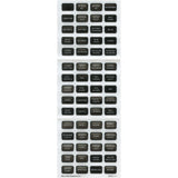 Blue Sea Systems Small Format DC Label Kit, For Contura Waterproof Panels, ST Blade Fuse Blocks, 60 Labels — Quality Boat Parts