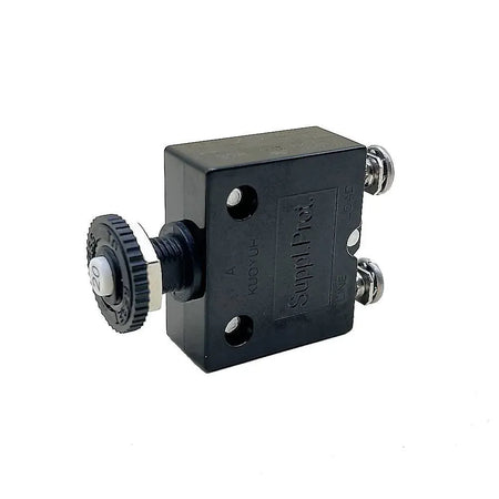 Blue Sea Systems Push Button Reset Only Screw Terminal Circuit Breaker, 32V DC, Panel Mount, #8 Screw Terminal, Thermal Trip, Ignition Protected — Quality Boat Parts