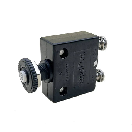 Blue Sea Systems Push Button Reset Only Screw Terminal Circuit Breaker, 32V DC, Panel Mount, #8 Screw Terminal, Thermal Trip, Ignition Protected — Quality Boat Parts