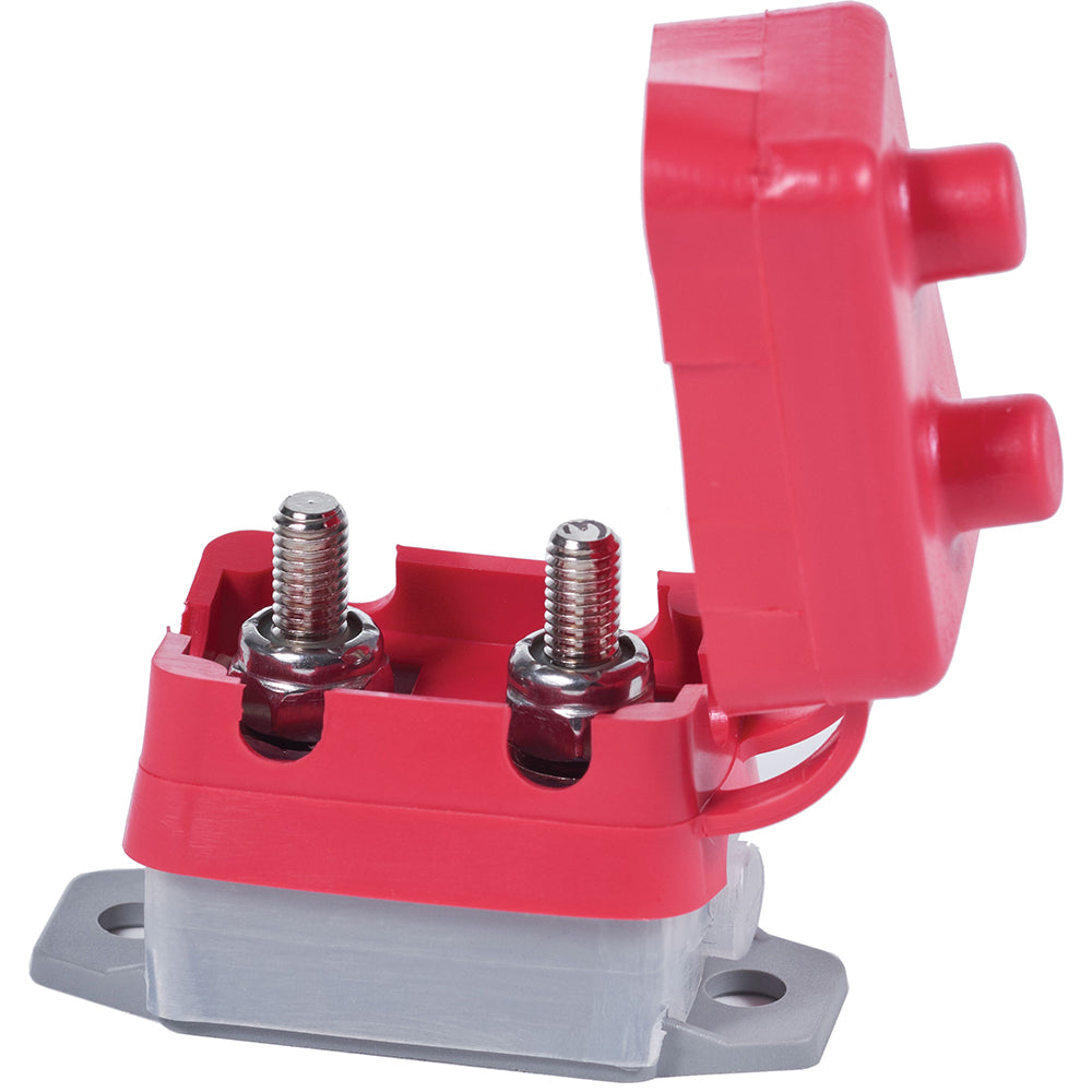 Blue Sea Systems Marine Grade Short Stop Circuit Breakers, 2500A @ 28V DC, IP64 Boot, Push-to-Reset — Quality Boat Parts
