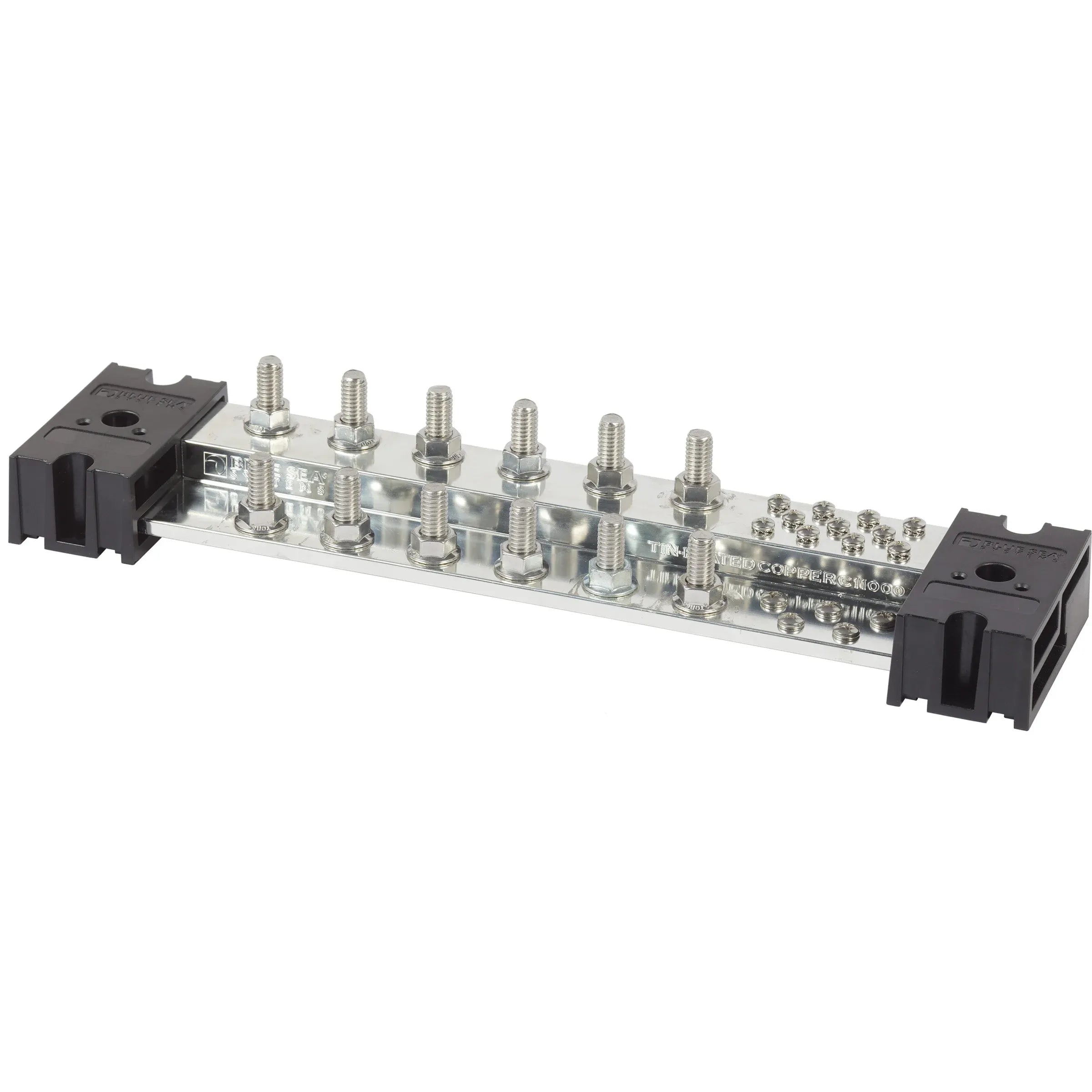 Blue Sea Systems PowerBar 1000 Busbar, 1000A, 150V, Tin-Plated Copper, Snap-On Insulating Cover — Quality Boat Parts