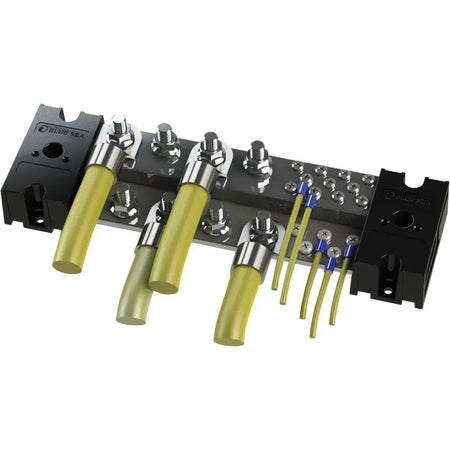 Blue Sea Systems PowerBar 1000 Busbar, 1000A, 150V, Tin-Plated Copper, Snap-On Insulating Cover — Quality Boat Parts