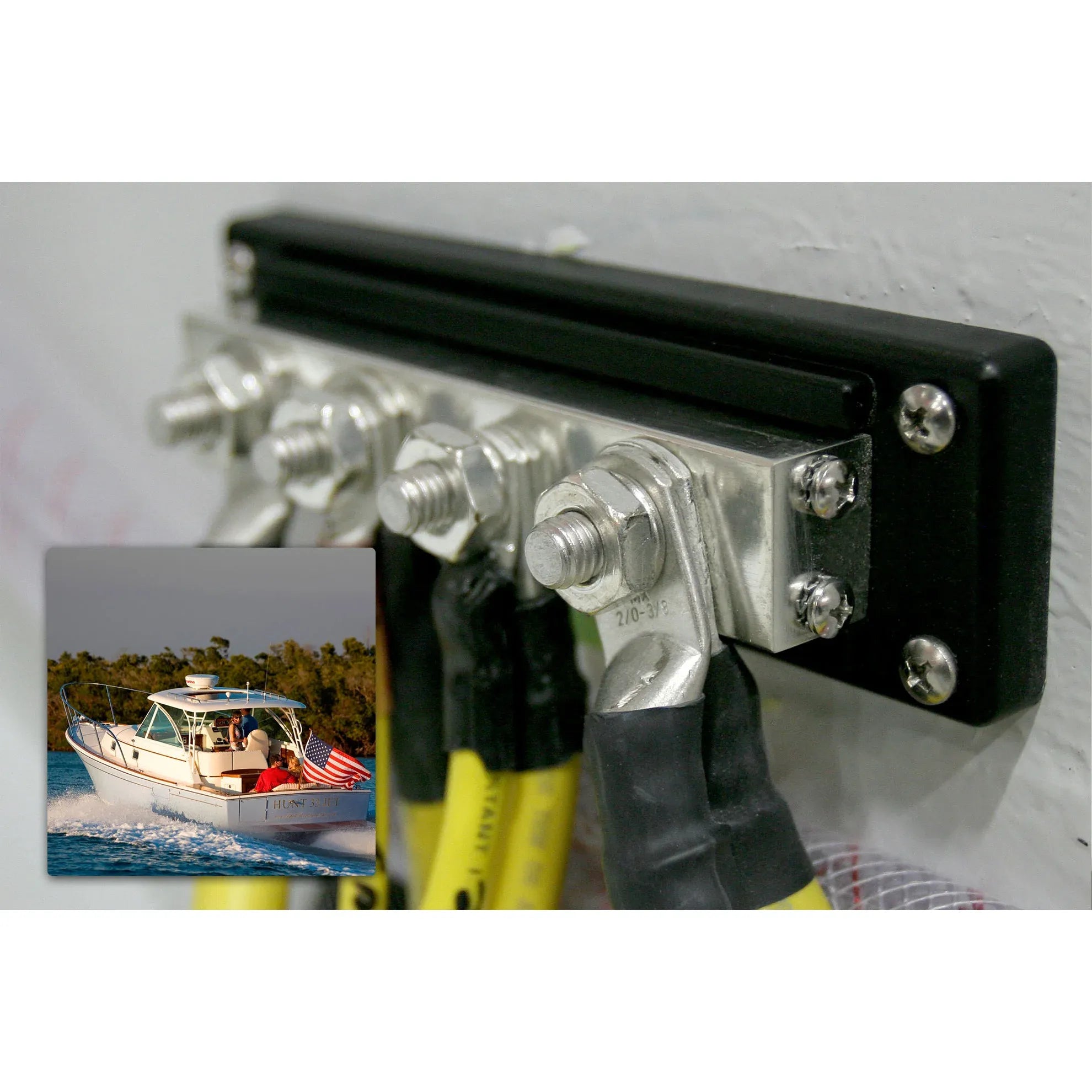 Blue Sea Systems PowerBar 600A BusBar, 300V AC, 48V DC, 3/8-16 Stud — Quality Boat Parts