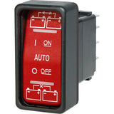 Blue Sea Systems SPDT Remote Control Contura Switch, 20A, IP67, Red Actuator — Quality Boat Parts