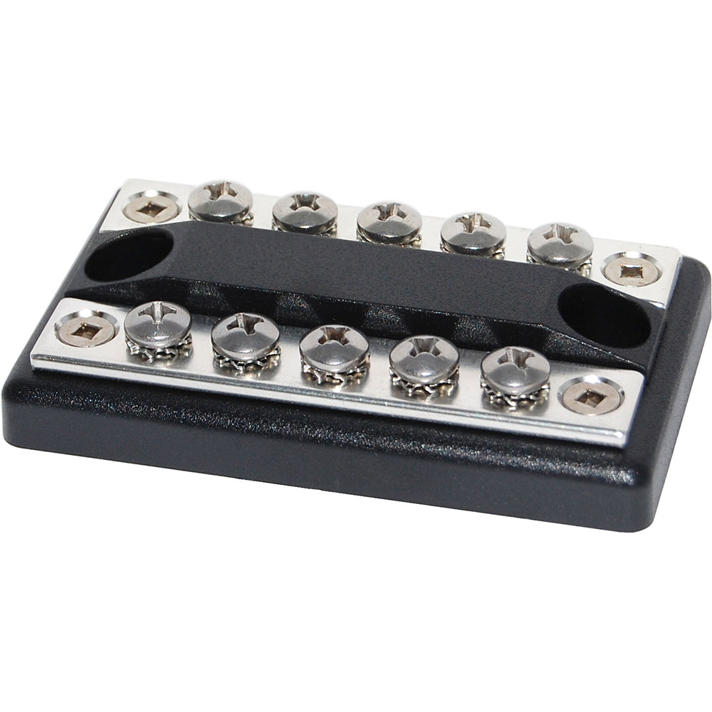 Blue Sea Systems DualBus Common BusBar, 100A, 300V AC, 48V DC, #8-32 Screw Terminals, Tin-Plated Copper — Quality Boat Parts