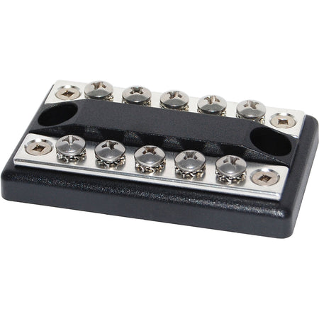 Blue Sea Systems DualBus Common BusBar, 100A, 300V AC, 48V DC, #8-32 Screw Terminals, Tin-Plated Copper — Quality Boat Parts