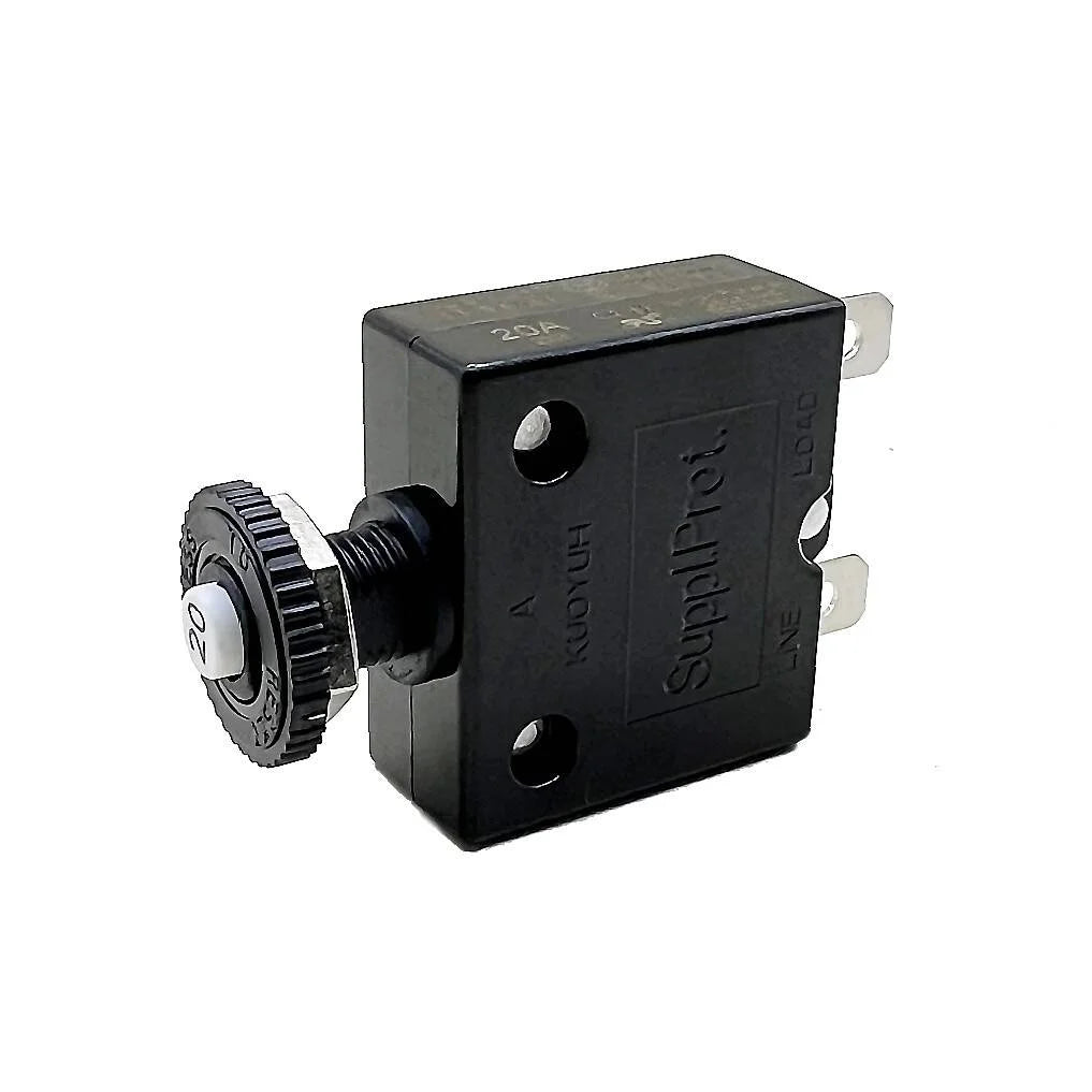 Blue Sea Systems Push Button Reset Only Quick Connect Circuit Breaker, 32V DC, Panel Mount, Thermal Trip, Ignition Protected — Quality Boat Parts