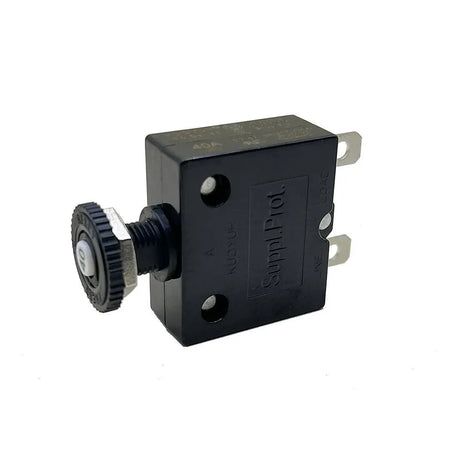 Blue Sea Systems Push Button Reset Only Quick Connect Circuit Breaker, 32V DC, Panel Mount, Thermal Trip, Ignition Protected — Quality Boat Parts
