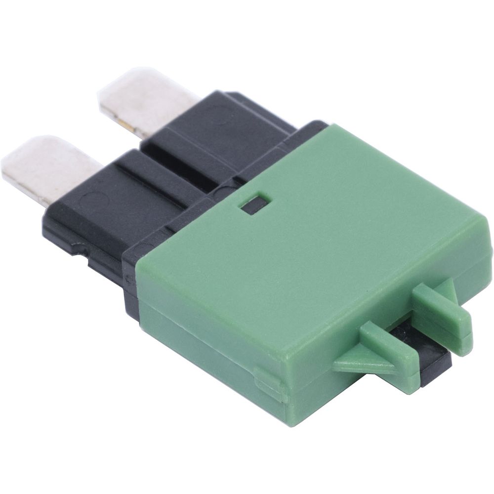 Blue Sea Systems ATO/ATC-Style Low Profile Circuit Breaker, For ST-Blade Fuse Blocks, 32V DC, Thermal Trip, Manual Reset, 2pk — Quality Boat Parts