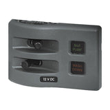 Blue Sea Systems WeatherDeck Waterproof Fuse Panel, 12V DC, IP67, ATO/ATC, Gray Panel — Quality Boat Parts